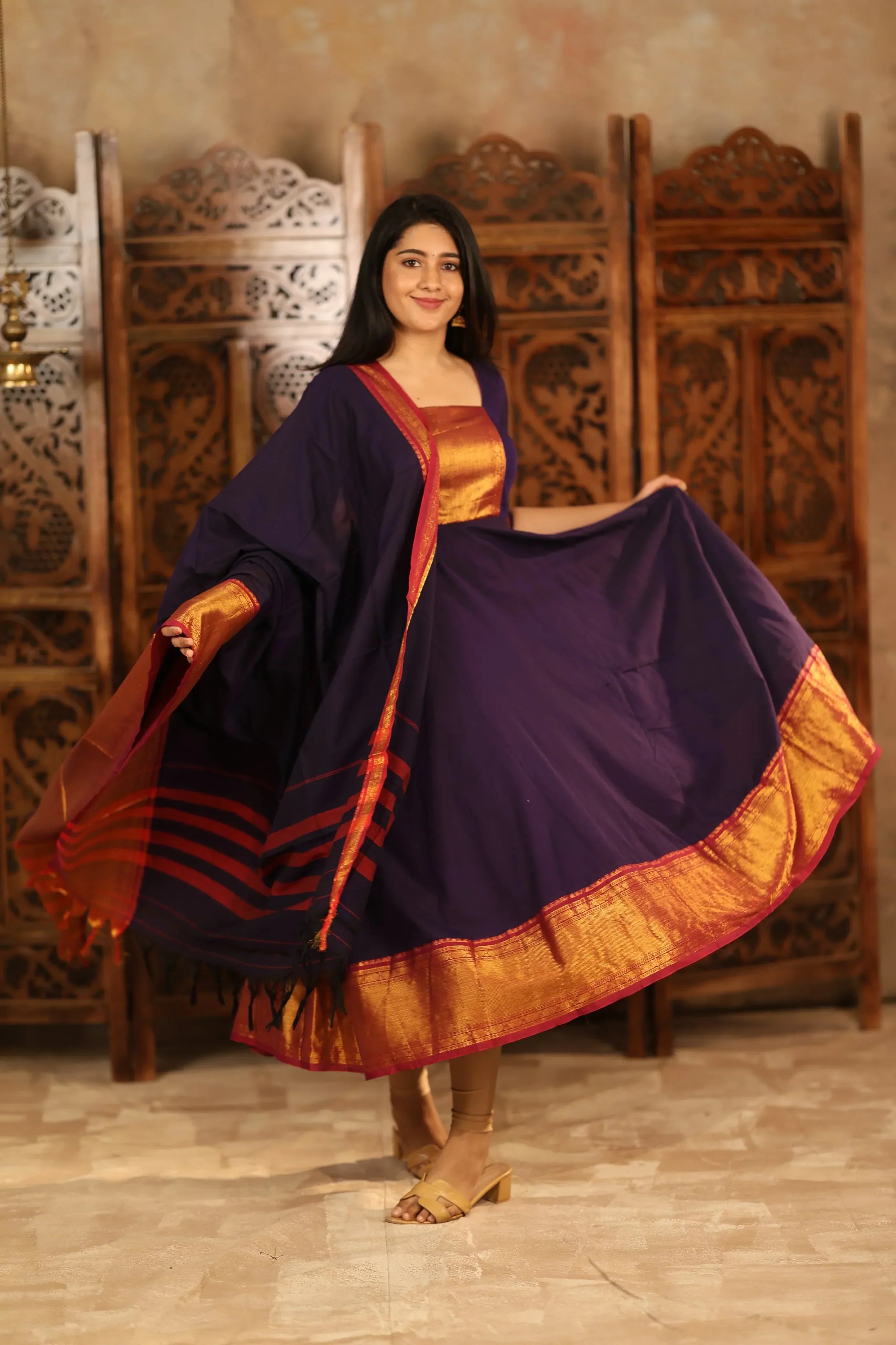 Shrungar series Pure Cotton Anarkali
